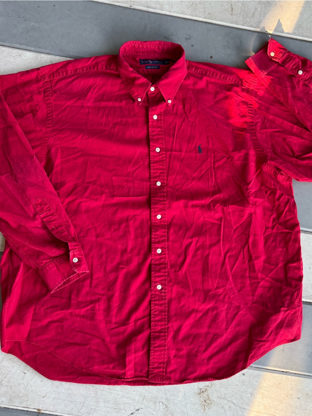 Polo by Ralph Lauren Bright Red Button-Down Shirt